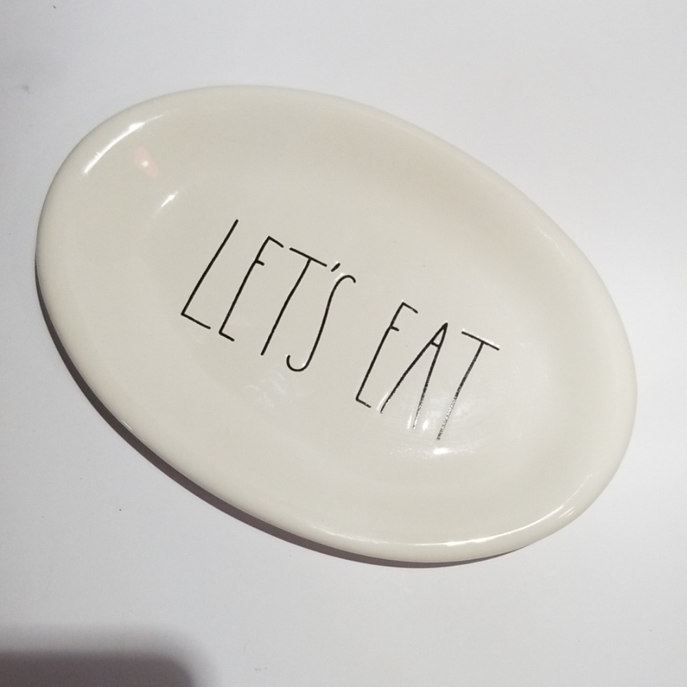 SOLD OUT  Rae Dunn LETS EAT dessert plates - Picture 3 of 4